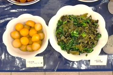 山形伝統の味、青菜漬けと県産米を朝食で！