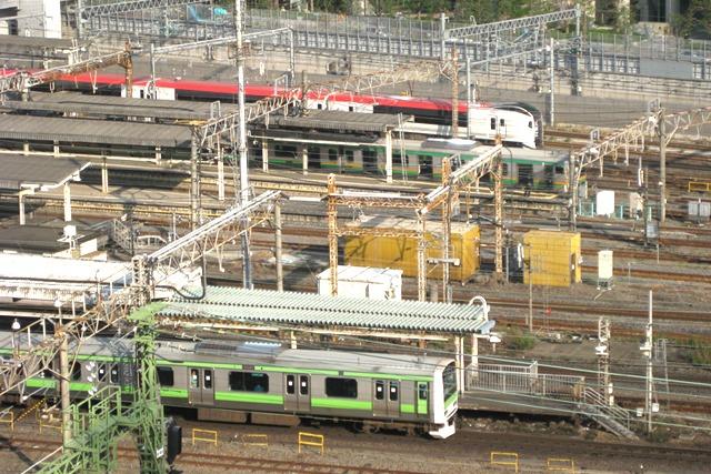 駅側客室ビューは常にシャッターチャンス！