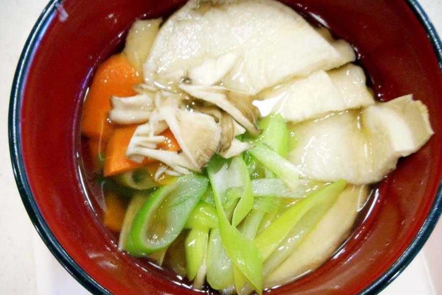 そばやせんべい汁を無料元気朝食でご用意！