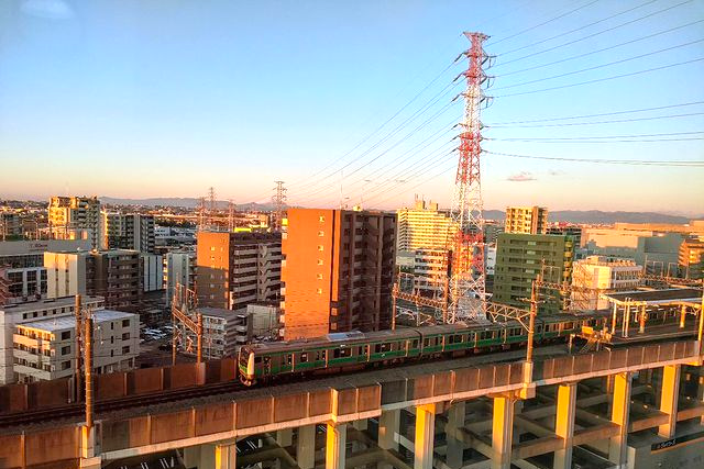 日本一の高架駅を見下ろすホテル！