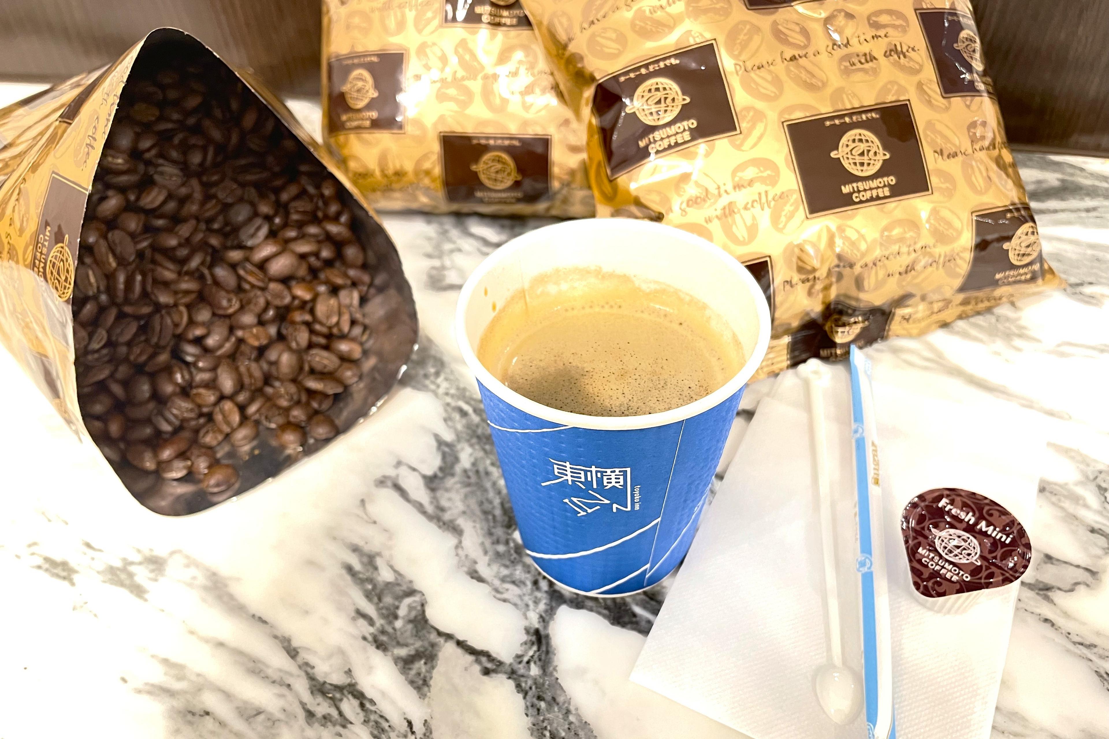 富士山の清水で淹れたコーヒー！